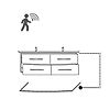 Caisson meuble suspendu Ancodesign avec Led - Chene castello image 4