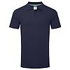 Polo en coton biologique recyclable Marine image 0