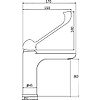 Mitigeur lavabo goodlife manette PMR - chrome image 1