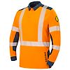 POLO HV MULTIRISQUES LAPILLI ORANGE FLUO/BLEU MARINE image 1