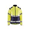 Veste de travail softshell haute visibilité 4877 - Jaune fluo/Marine image 0