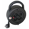 ENROULEUR DE CABLE DOMESTIQUE H05VV-F3G1,5 - IP20 - 7,5M - NOIR image 0
