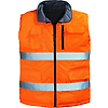 Gilet de travail d'hiver sans manche réversible haute visibilité HI-WAY - Orange Fluo image 13