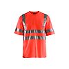 T-shirt de travail haute visibilité 3413 - Rouge fluo image 0