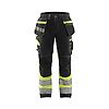 Pantalon de travail haute visibilité stretch 1794 - Noir/Jaune fluo image 0