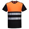 T-shirt PW3 haute visibilité classe 1 Noir/Orange image 0