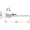 Fourche courbe BRONZEplus 1600mm image 1