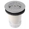 Bonde de douche pour receveur standard avec grille inox et sortie verticale image 0