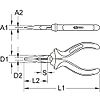 Pinces à bec demi-rond ERGOTORQUE® image 2