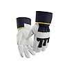 Lot de 12 paires de gants de protection en cuir 2841 - Marine foncé/Blanc image 0