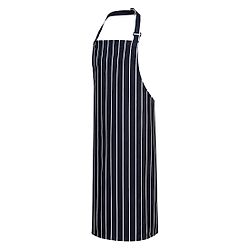 Tablier  à bavette Butcher Marine/ Blanc  image