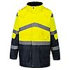 Parka Bicolore Respirant Hi-Vis Jaune/Marine image 3