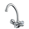 Mélangeur monotrou lavabo NF bec tube avec vidage laiton haut. sous le bec 1565mm image 0