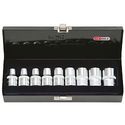Coffret de 9 douilles TORX®, L.38 mm -  1/2'' - E10 à E24 image