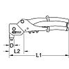 Pince à riveter à tête pivotante 360°, L. 290 mm image 11