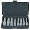 Coffret de 8 douilles TORX®, L.75 mm -  1/2'' - E10 à E24 image 0