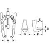 Extracteurs universels hydrauliques à deux griffes réglables image 11