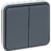 Double bouton poussoir composable 10A - IP55 - OXXO image 0