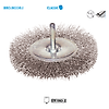 Brosse circulaire fil Inox ondulé pour métal Classic image 0