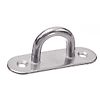 (Lot de 5) Pontet sur platine oblong embouti et soudé - Inox A2 image 0