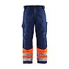 Pantalon de travail haute visibilité hiver 1862 - Orange fluo/Marine image 0