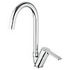 Mitigeur évier bec haut Cartouche 35mm Alimentation par flexibles fem G 3/8’’ Bec haut mobile image 0