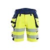 Short de travail haute visibilité stretch 4D 1120 - Jaune/Marine image 0