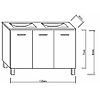Caisson meuble sur pied Ancoflash à portes - anthracite mat image 3