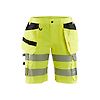 Short de travail haute visibilité stretch femme 7186 - Jaune fluo image 0