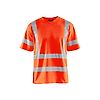T-shirt de travail haute visibilité col V anti-UV 3380 - Orange fluo image 0