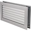Grille de transfert pour porte - Aluminium image 0