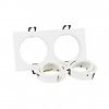 Support de spot blanc mât 175 x 93mm - collerette déclipsable image 1