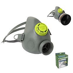 Demi-masque EURMASK DIN40 en Caoutchouc naturel mono filtre à pas de vis DIN40 image