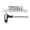 Jeu de clé à douille et douiles 1/4" INOX, 9 pièces image 0