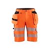 Short de travail haute visibilité stretch artisan 1586 - Orange fluo image 0