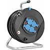 ENROULEUR DE CABLE A TAMBOUR 230MM + CAPUCHON H05VV-F3G1,5 - IP20 - NOIR image 1