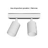 Applique intérieure double JASMIN GU10 (sans ampoule LED 2x7W max) IP20 - Blanc image 0