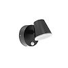 Applique LED CAMELIA + détecteur IR 12,5W - 800lm - 3000K IP54 - Noir image 0