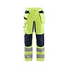 Pantalon de travail haute visibilité stretch femme 7163 - Jaune fluo/Marine image 0