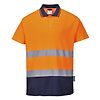 Polo coton comfort Orange/Marine image 4