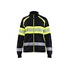 Sweat de travail zippé haute visibilité 3505 - Noir/Jaune image 0