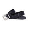 Ceinture en cuir double ardillon avec logo image 0