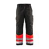 Pantalon de travail haute visibilité hiver 1862 - Rouge fluo/Noir image 0