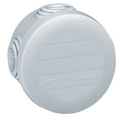 Boîte de dérivation étanche ronde Plexo - gris RAL7035 - 650°C - IP55 image