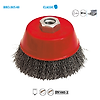 Brosse conique fil acier ondulé pour métal Classic image 0