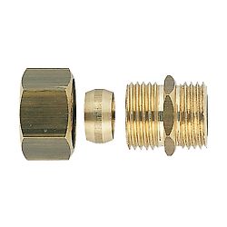 Raccord laiton bicone union mâle droit image