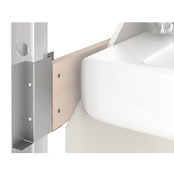 Boite de 16 - Platine de renfort pour la fixation d'objets lourds - 140x106 mm image