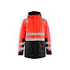 Parka de travail hiver haute visibilité 4495 - Rouge fluo/Noir image 0