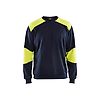 Sweat de travail retardant flamme 3458 - Marine/Jaune fluo image 0