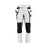 Pantalon de travail peintre stretch 4D femme 7179 - Blanc/Gris foncé image 0